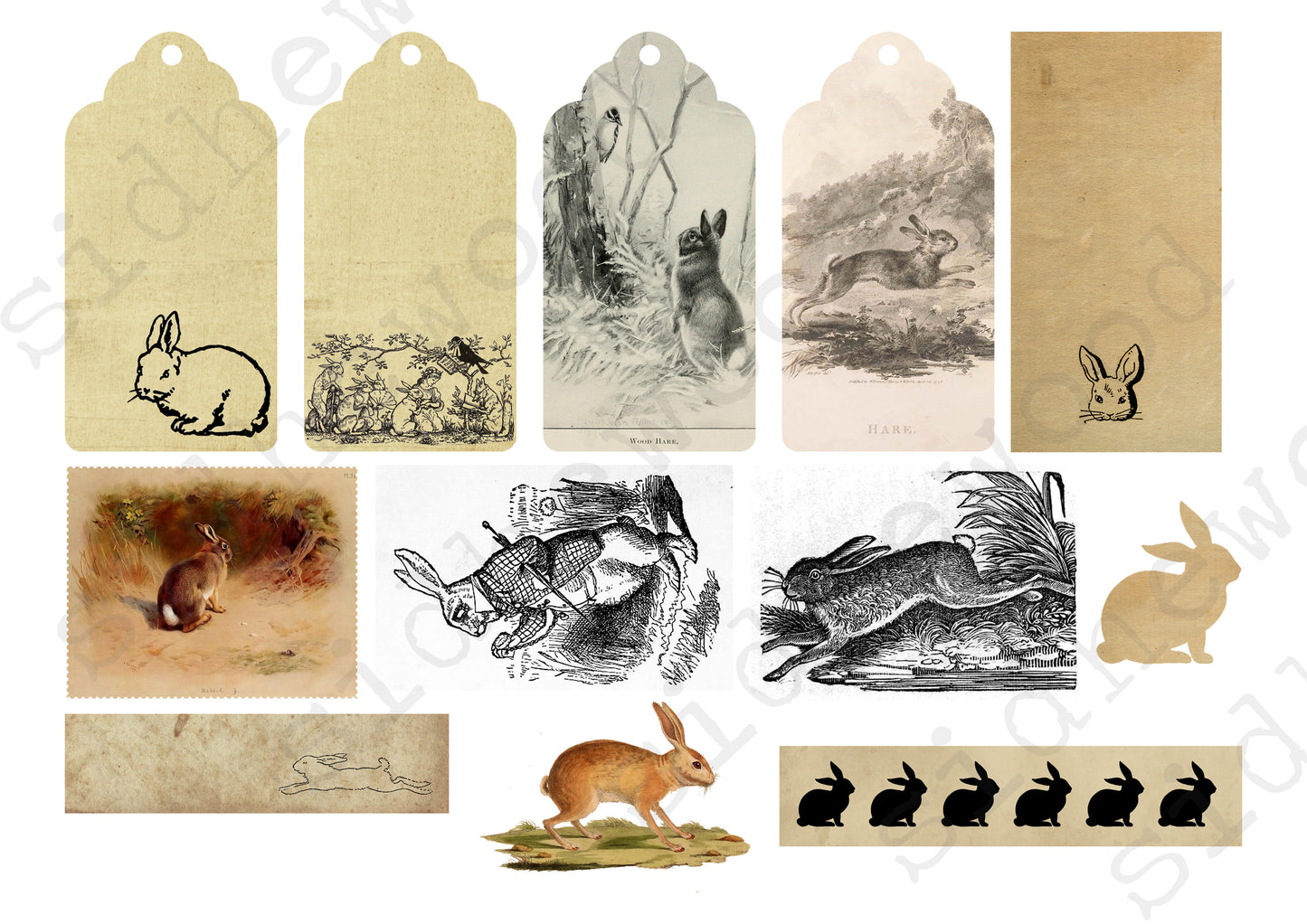 Rabbits & Hares - digital download (printable file)