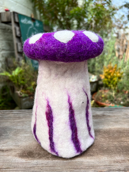 Mushroom Home -  purple